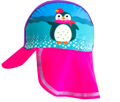 Gorra protección solar para bebé con estampado pato nadador / Ref 227
