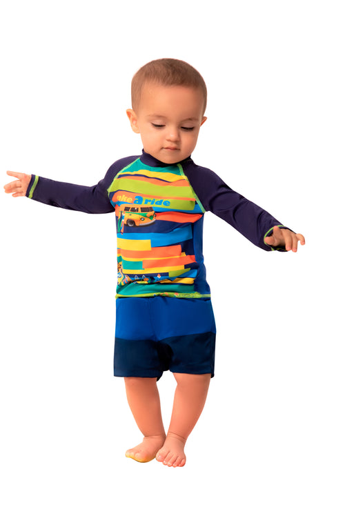 Traje de Baño para Bebé Niño Manga Larga Surf con Protección UV / Ref 318