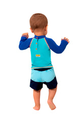 Traje de Baño para Bebé Niño Manga Larga Tiburón con Protección UV / Ref 319