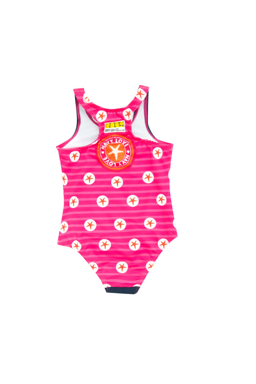 Vestido de Baño de bebé niña, Enterizo Estrellitas / Protección UV