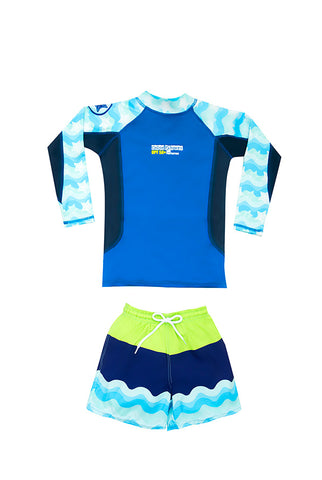 Vestido de baño dos piezas para niño con motivo de surf / Ref 506