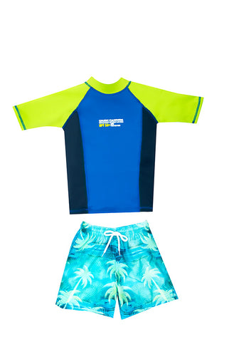 Vestido de baño dos piezas para niño con motivo de surf / Ref 506