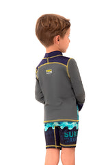Traje de Baño de Manga Larga para Niño con Motivo de Surf Waves / Ref 515