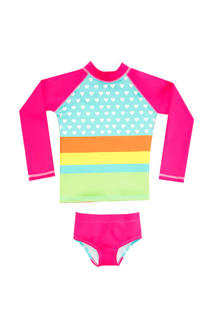 Traje de Baño de Manga Larga para Niño con Motivo de Surf Waves