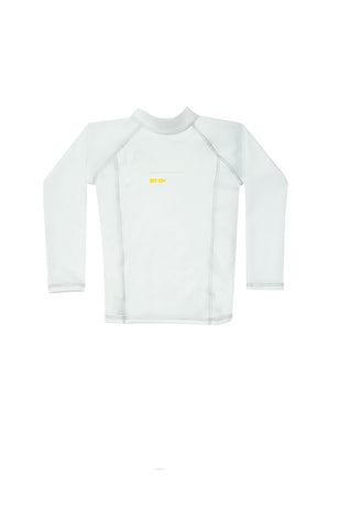 camiseta de baño manga corta color blanco para niño  / Ref 706